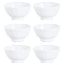 LUMINARC TRIANON 6 Tazon Bol Opal 13CM Blanco Brillo Fabricado en Francia Reciclable