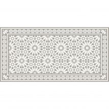 VINILIKO, Alfombra de vinilo Samara beis, estilo baldosas