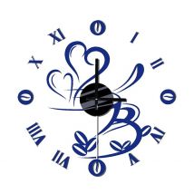 Wonderlust Deco - Kit reloj de vinilo y goma eva azul 60x60cm Multicolor 60x60cm