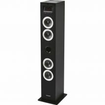THOMSON DS120CD - Torre Multimedia (Sistema 2.0, Reproductor de CD, Bluetooth, 60 W, Pantalla LED, USB, Ranura SD) Negro