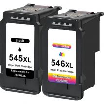 Nobrand Tintas Compatibles Canon PG-545 XL Negro y CL-546 XL Color para Impresoras Pixma - Alta Calidad y Gran Rendimiento