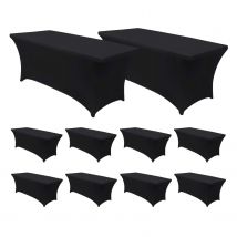 MegaPack 10 Fundas para Mesas Plegables Rectangulares Catering 150x74cm 7house