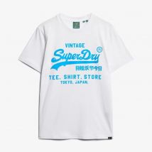 Camiseta de Manga Corta Neon VL UB, Marca Superdry, Variedad de color y talla, Para Hombre