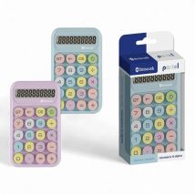 Bismark Calculadora Mecánica Colorida Retro Pastel 10 Dígitos