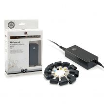 Cargador universal de portatil conceptronic 65w automatico 18v a 20v 10tips