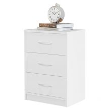 Dormidan - Mesita de noche 3 cajones MH3, guías metálicas.