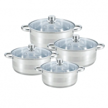 Juego de 4 cacerolas de acero inoxidable Rosenberg Cocinar