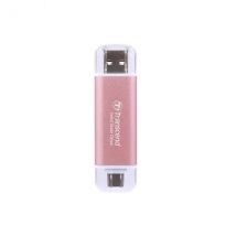 Transcend SSD Portátil ESD310P 1TB, 10 Gbit/s, Tipo-A/Tipo-C Compatible con PS4/PS5 – TS1TESD310P, Rosa