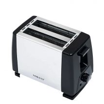 Tostador 2 ranuras, 700 W, tostadora de pan de molde 2 rebanadas de acero inoxidante. Sokany