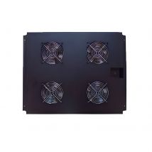 MC Unidad Ventilación RACK 19in 1U 4 FAN 800mm - Monitorización de Temperatura