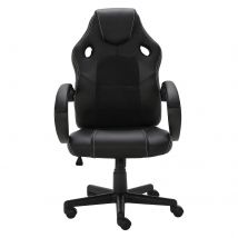 ALLINLIFE Silla gaming 130 kg Capacidad de carga Silla de juego ergonómica, silla Gamer Altura ajustable Reposabrazos,Rango ajustable de altura 100 - 110cm