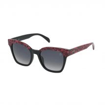 Police Score 2 Gafas de Sol, Gris + Rojo 01HG, 53 cm Unisex Adulto