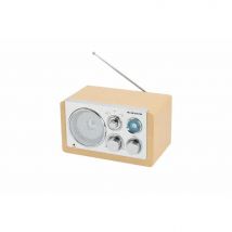 Radio Denver Am/FM con AUX Madera Clara