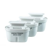 Eco-De Filtro para Dispensador de Agua Fresh Tower. Duración 2 meses por filtro. Incluye 3 unidades Eco-De