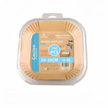 Papel Desechable RAYPOW para Freidora de Aire - Antiadherente - Accesorios Freidora Sin Aceite - Papel Redondo- Cuadrado 16-20cm