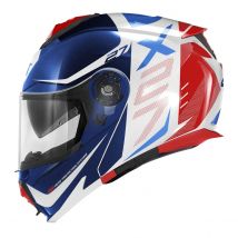Casco Modular Givi X27 Dimension Blanco Azul Rojo