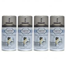 CAMPERO Tronic Origins, Ambientador Vintage Azul Jabones de Antaño En Aerosol 250ml, Pack 4 Recambios - Dosificador Automático, Apto Para Todo Tipo De Difusores Del Mercado, Aroma Intenso y Duradero