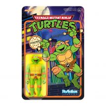 SUPER7 Teenage Mutant Ninja Turtles Reaction - Figura de Miguel Ángel (10 cm)