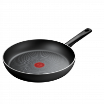 Sartén de 30 cm Tefal React, revestimiento antiadherente resistente y seguro, cuerpo de aluminio 100 % reciclado, indicador de temperatura, avanzada tecnología de inducción, formato de sartén básico,
