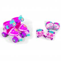 Set de Patines Infantiles mini Roller de 4 ruedas (8987,8973,2679).y  Protecciones, ,con diseños exclusivos. Compuesto por rodilleras y coderas. Set completo y seguro. Calidad al mejor precio. De