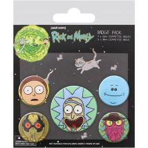 PYRAMID INTERNATIONAL Set de chapas Rick & Morty Caras