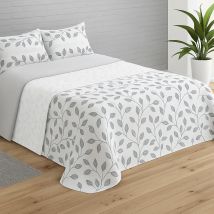 Edredón Conforter, Modelo Sherpa Cloe, 100% Poliéster, Color Gris, Trovador