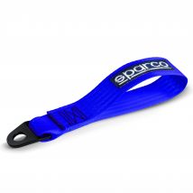 Correa de Remolque Sparco Azul - Logo Icónico - Longitud Fija - Punto de Remolque
