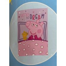 Manta Polar Peppa Pig 100x140 cm para Hogar y Viaje, Suave y Cómoda para Descanso y Relajación
