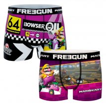 Freegun Pack de 2 Calzoncillos Bóxer WARIO y WARIO 64 L - Multicolor