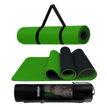 UNYCOS Esterilla de Yoga, Pilates y Otros Deportes - Colchoneta Antideslizante TPE con Bolsa y Correa