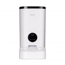 Mellerware - Comedero Automático Petto Eat con Cámara HD y Grabación de Voz, Dispensador Comida cuenco App WiFi 2.4GHz Apto Lavavajillas, Programable, Perros, Gatos, Animales, Mascotas