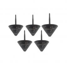 Pack 5 Recogedor Grasa jamón-Cono antigoteo-pincho para jamones-Fabrica Guijuelo-Salamanca-Marca Guiju.