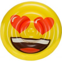 Emoji - Colchoneta Hinchable, en forma de Cara de Corazones (5886)