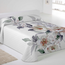 ICEHOME - Colcha Bouti Estampada - Microfibra Extra Suave de Alta Calidad - 7 Modelos Diferentes - Acolchado a Rombos - Cama 90-105/135/150/180 - Relleno Ligero 70 gramos - Fabricado en España