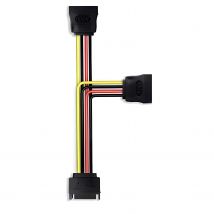 Nanocable - cable sata alimentación sata/m a 2xsata/h 30cm