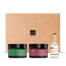Dr. Botanicals - Set Regalo con Crema Hidratante Nocturna La Rose Française, Sérum Ligero y Aceite de Argán, Cuidado Facial Natural para Piel Seca y Madura