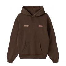 Superb-Sudadera Don't call me baby Hoodie Brushed Oversize Marrón SUPERB para Mujer