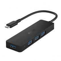 Aukey Cb-c64 Hub USB-C 4 Puertos para Macbook Pro y Samsung Galaxy S9+