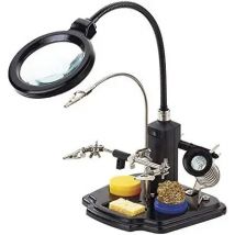 Soporte de soldador con lupa y pinzas de cocodrilo hrv7571 nimo