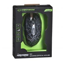 Esperanza EGM211R MX211 Raton Gaming Iluminaciã“N CABLEADO 6D Optical Mouse USB MX211-RED