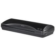 Hama I Plastificadora Hogar y Oficina DINA 4 (laminadora en caliente y en frío con 2 rodillos, 250 mm/Min) Negro