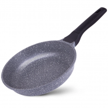 LA MOUSTACHE Sartén PIERRE de Aluminio Fundido con Revestimiento de Titanio para Todo Tipo de Cocinas