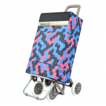 Carro de la compra de 4 Ruedas 2 Bolsillos bolsas de compra