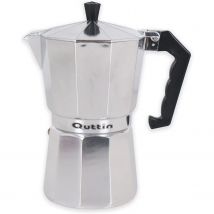 Cafetera Aluminio Italiana De Induccion Quttin Apto Todo Tipo De Cocinas Moka Express