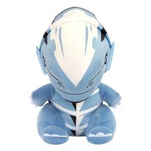 Club Mocchi Mocchi Yu Gi Oh Blue Eyes White Dragon Mega Figura de peluche, 15 pulgadas, juguete de peluche coleccionable de anime para mayores de 3 años