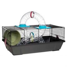 Jaula Hámster con Tubo Voltrega 937,Diseño Interactivo con Tubo para Mayor Entretenimiento , Espacio de Diversión y Comodidad para tu Hámster,