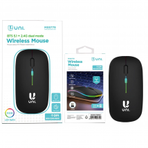 Unico MS9779 Ratón de iluminación inalámbrico de modo dual UNI-2.4G