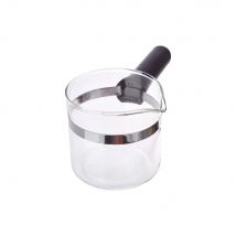 Anakel Home Repuesto de Jarra Cafetera Universal con Mango Largo de Plástico de 8,5cm de Alto y 8,6cm de Diámetro Jarra Café para 4-6 tazas Cristal y Plástico Negro