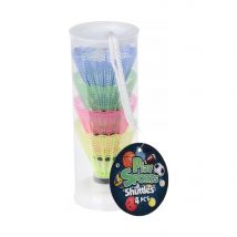 Free & Easy Volante de Bádminton de Colores | Play Sports - Plumas para Raquetas de Bádminton con Estuche Transparente