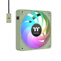 Thermaltake CL-F196-PL12MG-A sistema de refrigeración para ordenador Carcasa del ordenador Ventilador 12 cm Verde 3 pieza(s)